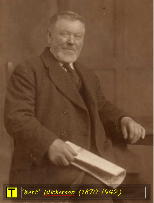 Herbert Frederick 'Bert' Wickerson, (1870-1942) formerly chief boatman at Worbarrow Coastguard Station near Tyneham